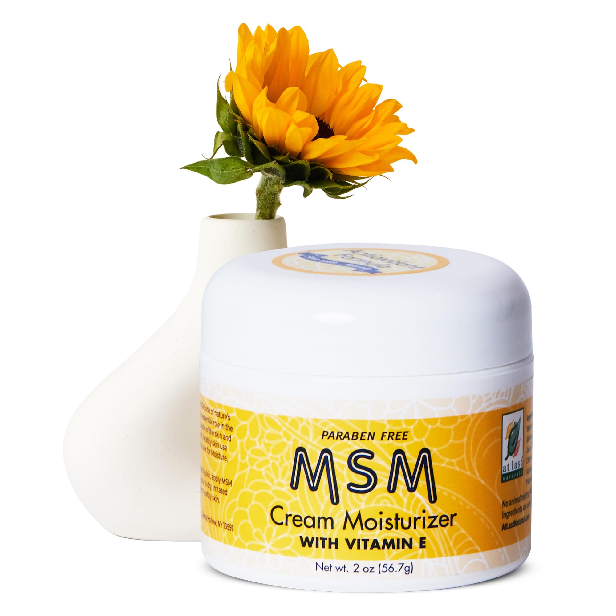 Amazon.com: At Last Naturals MSM Cream Moisturizer with Vitamin E